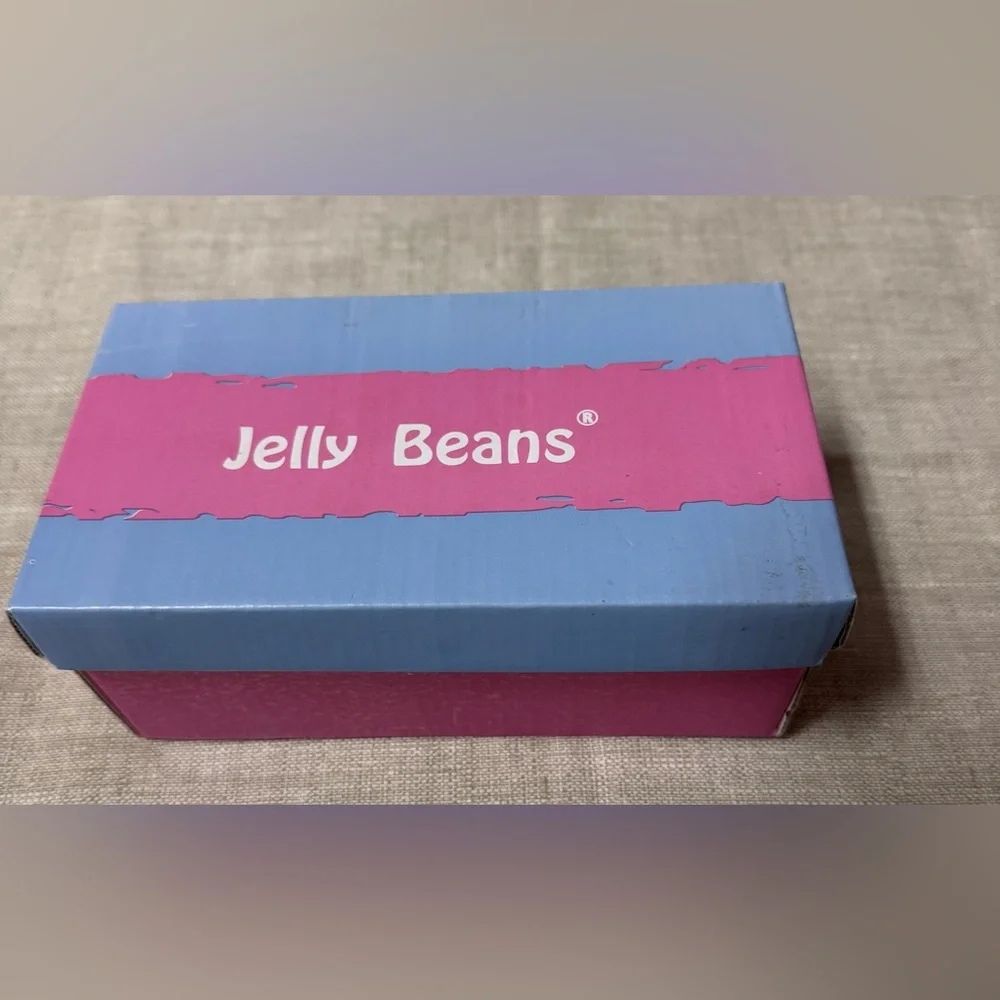 Jelly Beans White Girls Bow Mary Jane Shoes with Rhinestones